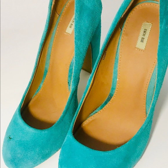 Teal blue pumps bought at Anthropologie. - Picture 7 of 8